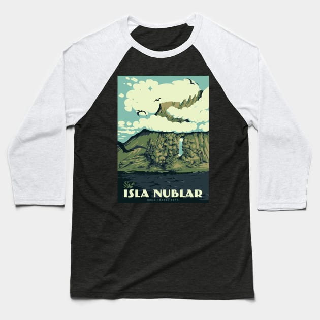 visit isla nublar Baseball T-Shirt by mathiole